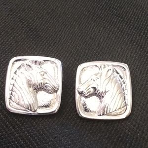 Vintage Avon zebra earrings